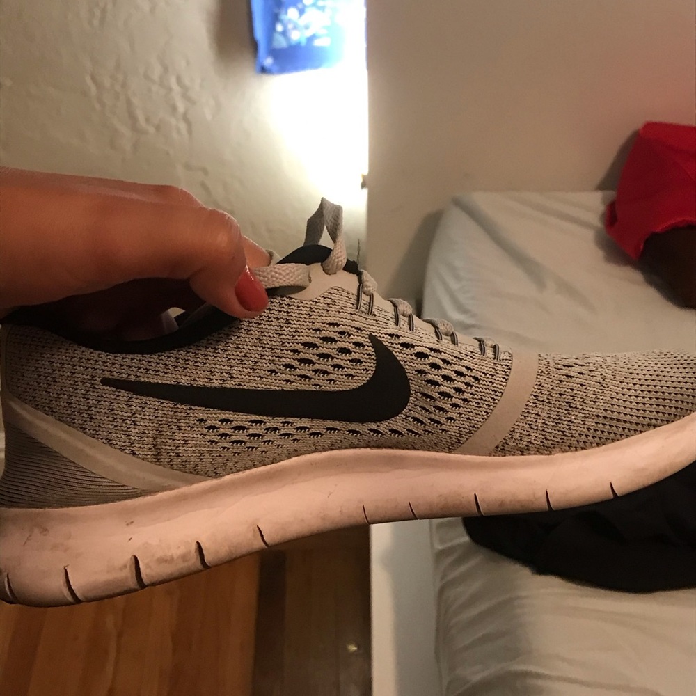 Grey Nike shoes